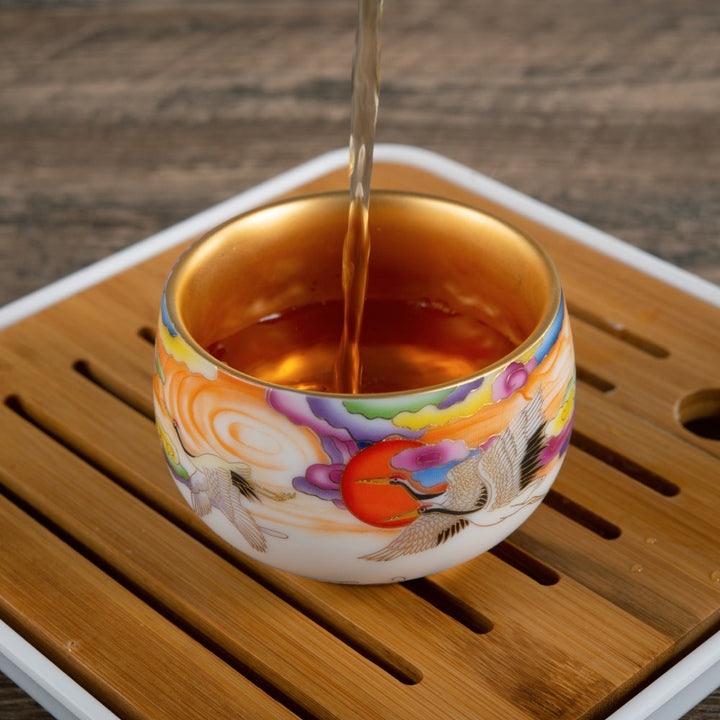 Handcrafted Mutton Fat Jade Tea Cup 7