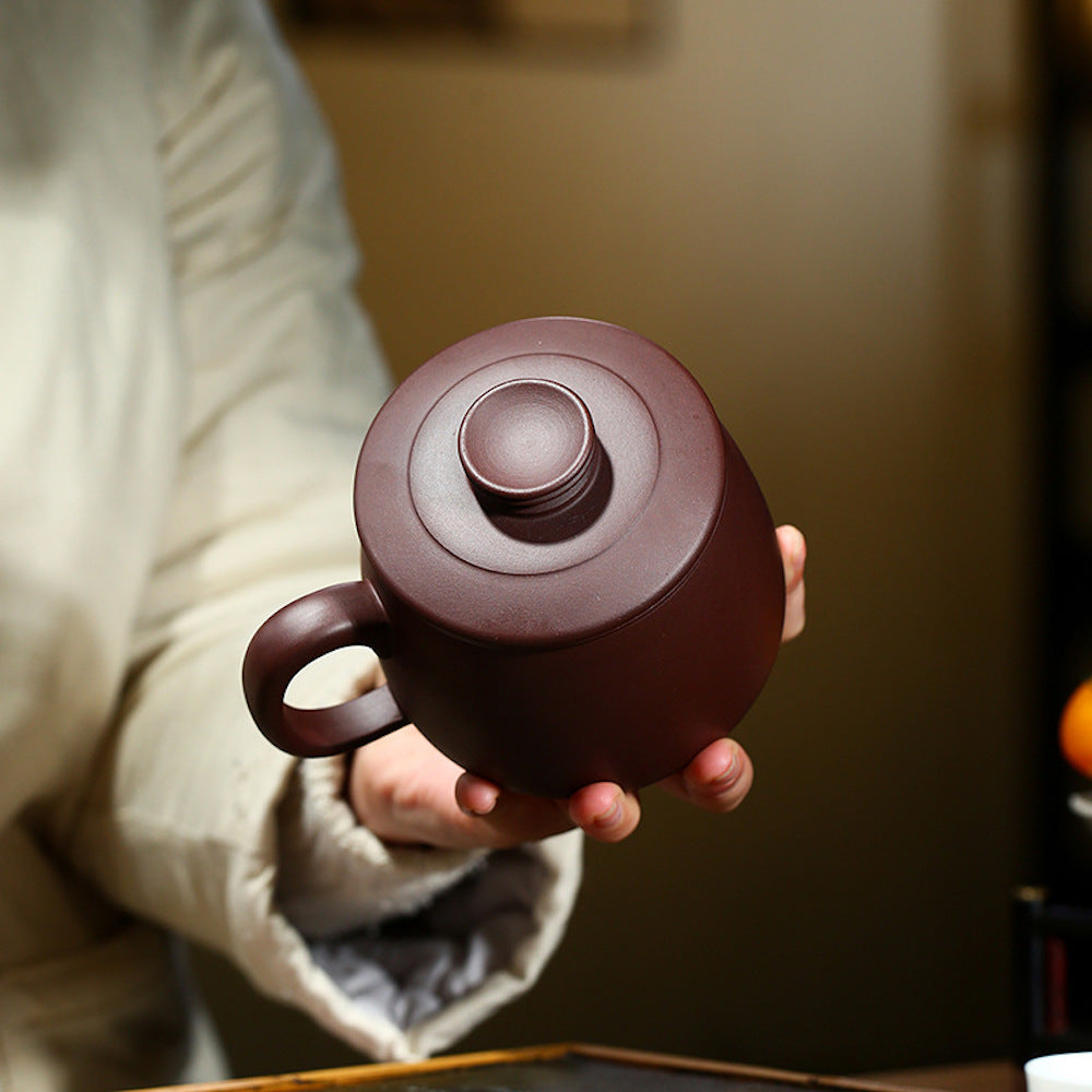 Handcrafted Purple Clay Mug 5