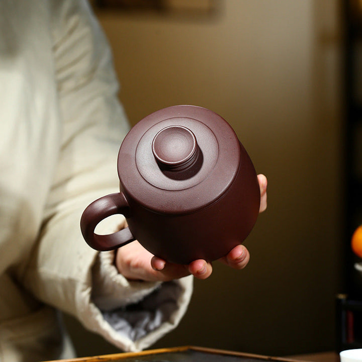 Handcrafted Purple Clay Mug 5