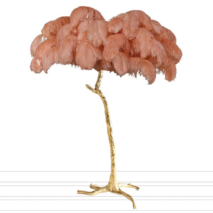 Feather Resin LED Floor Lamp