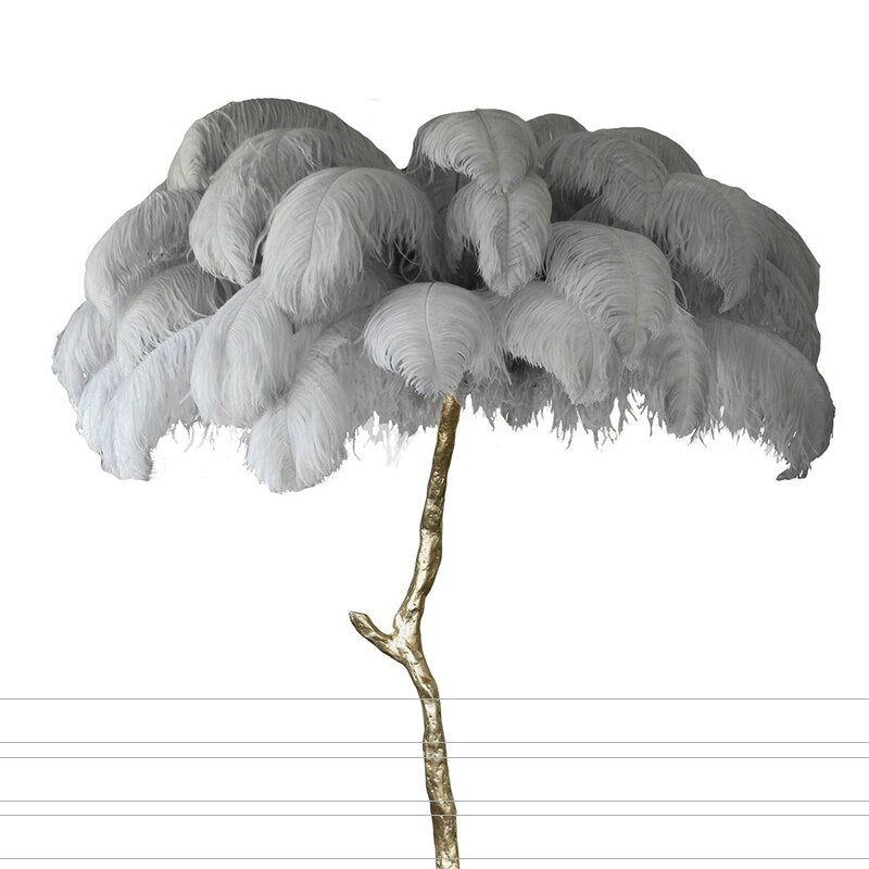 Feather Resin LED Floor Lamp