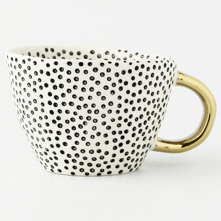 Artisan Glazed Ceramic Mug top view