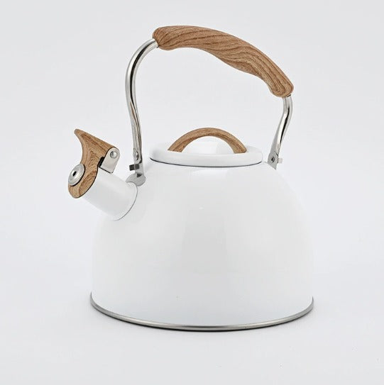 Premium Stainless Steel Whistling Kettle, 3 Liter, Induction & Gas Stovetop