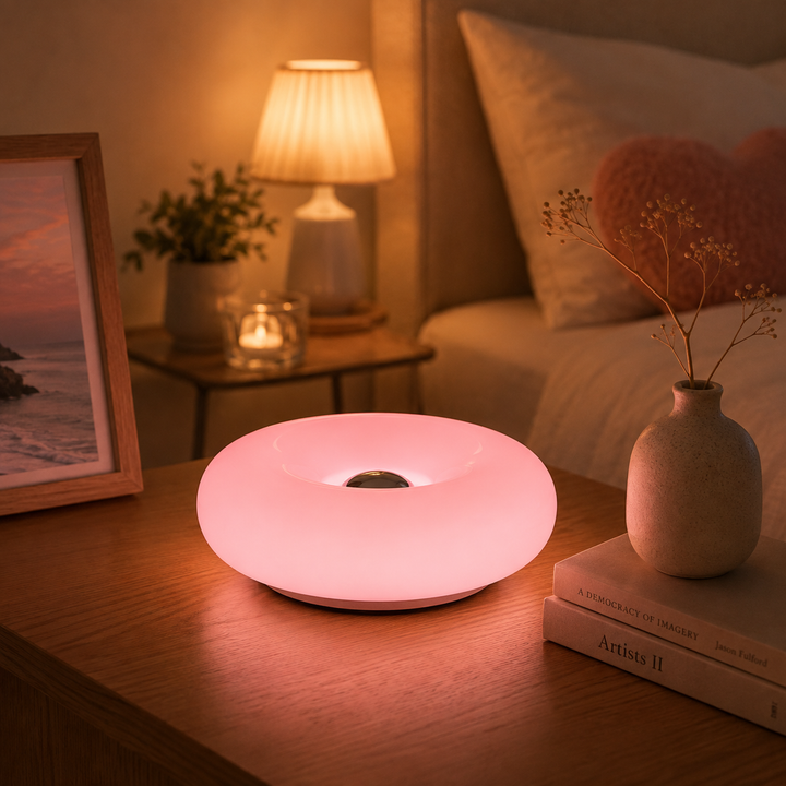 Round Sculptural Table Lamp size detail