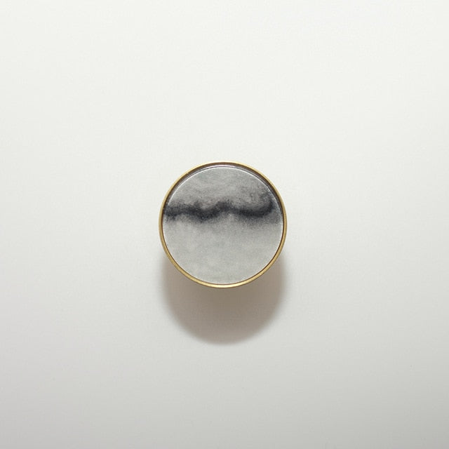 Marbled Resin Cabinet Knobs