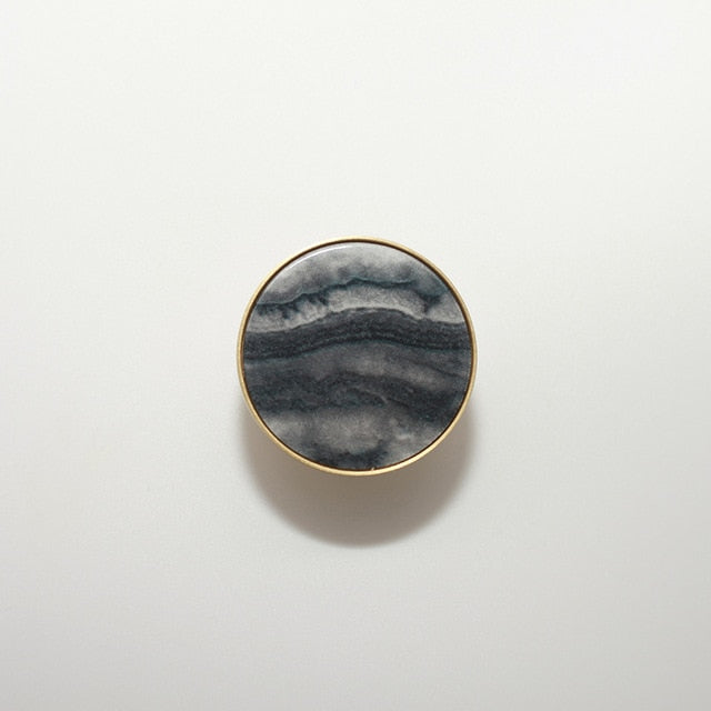 Marbled Resin Cabinet Knobs