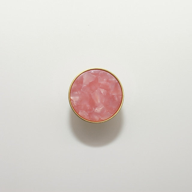 Marbled Resin Cabinet Knobs