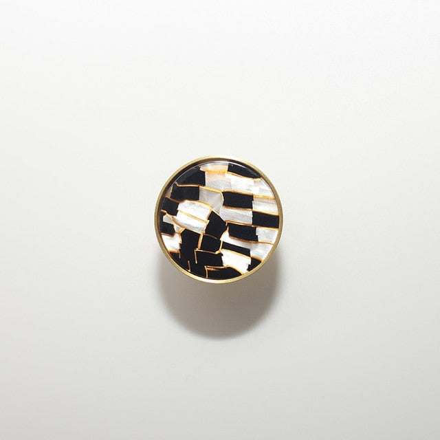 Marbled Resin Cabinet Knobs