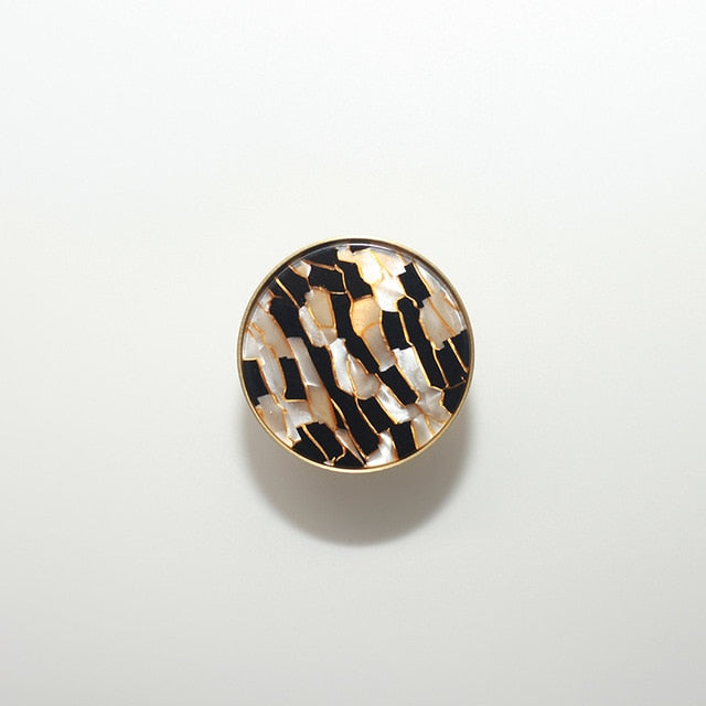 Marbled Resin Cabinet Knobs