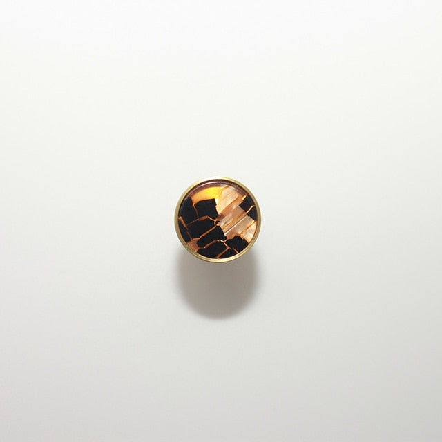 Marbled Resin Cabinet Knob size comparison detail