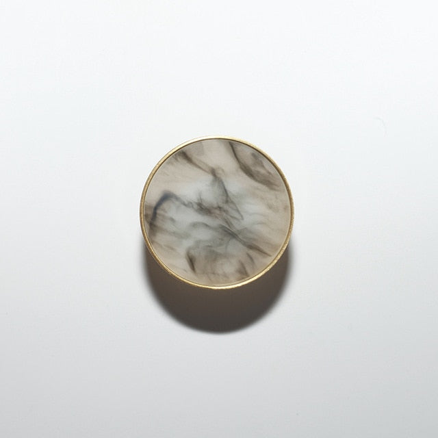 Marbled Resin Cabinet Knobs