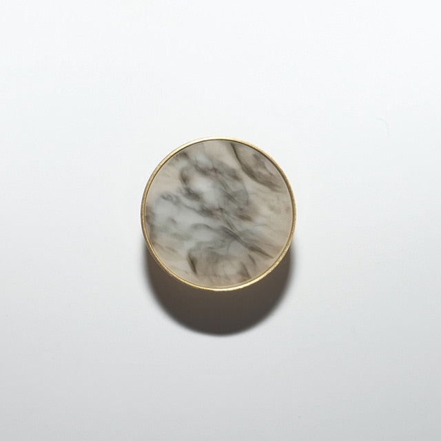 Marbled Resin Cabinet Knobs