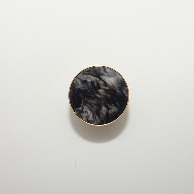 Marbled Resin Cabinet Knobs