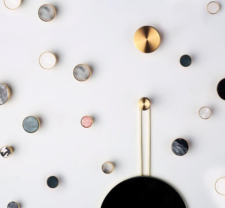 Marbled Resin Cabinet Knobs