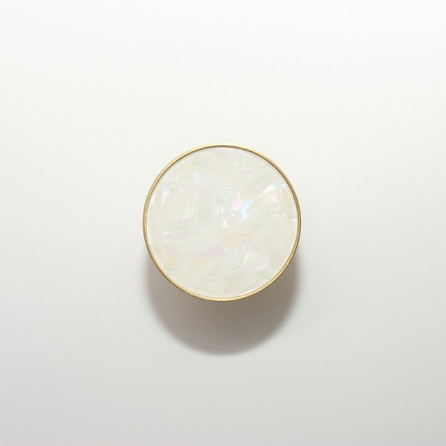 Marbled Resin Cabinet Knobs