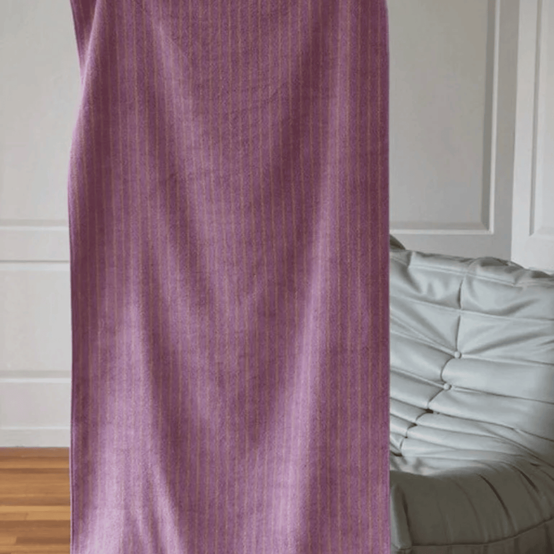 Lavender Striped Cotton Towel 4