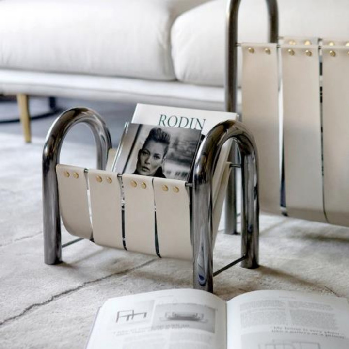 Leather Magazine Rack 5