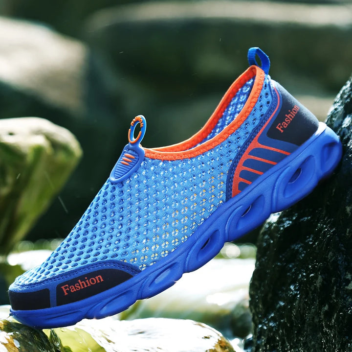Lightweight Aqua Sneakers 4
