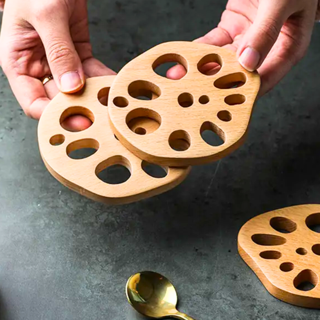 Lotus Root Shaped Coaster Set – Vhail