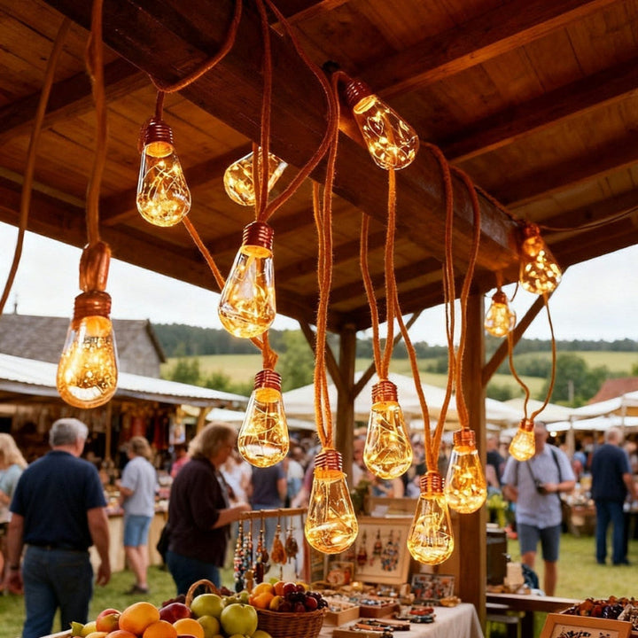 Solar Filament String Lights lifestyle