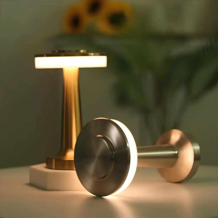 Gold Wireless Retro Table Lamp lifestyle