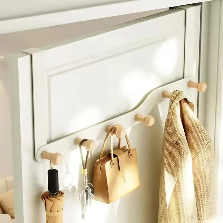 Wooden Door Hanger Rack front view