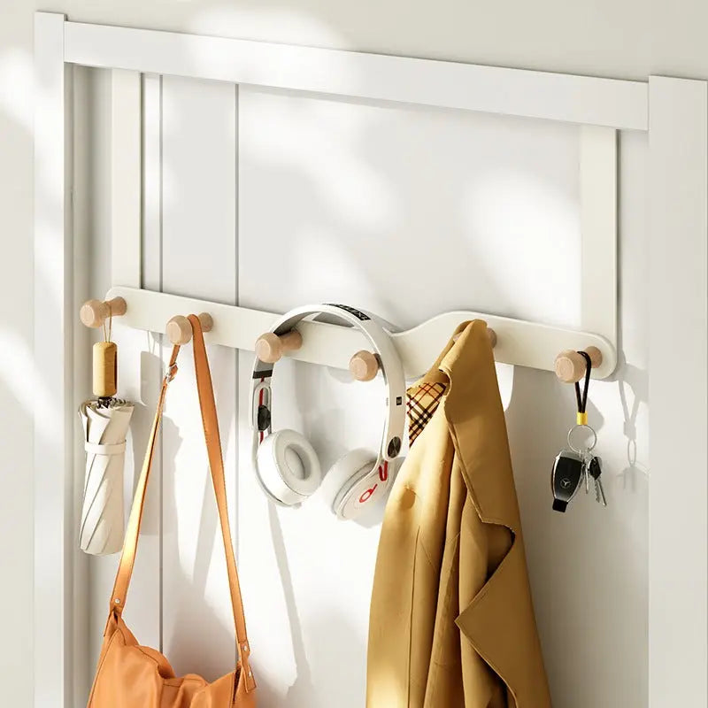 Wooden Door Hanger Rack installed on door