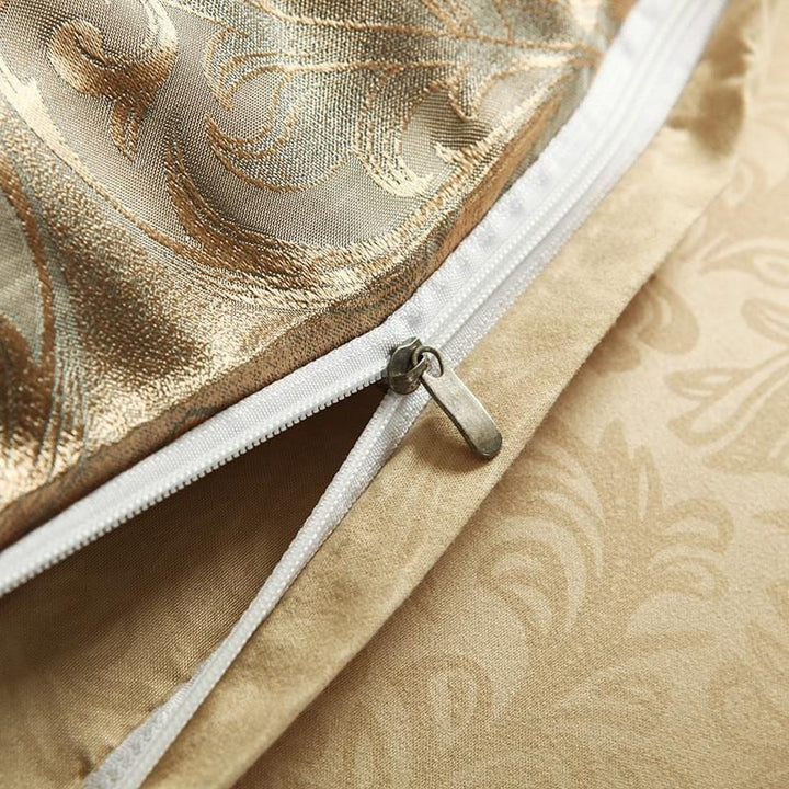 Gold Glamour Microfibre Duvet Set