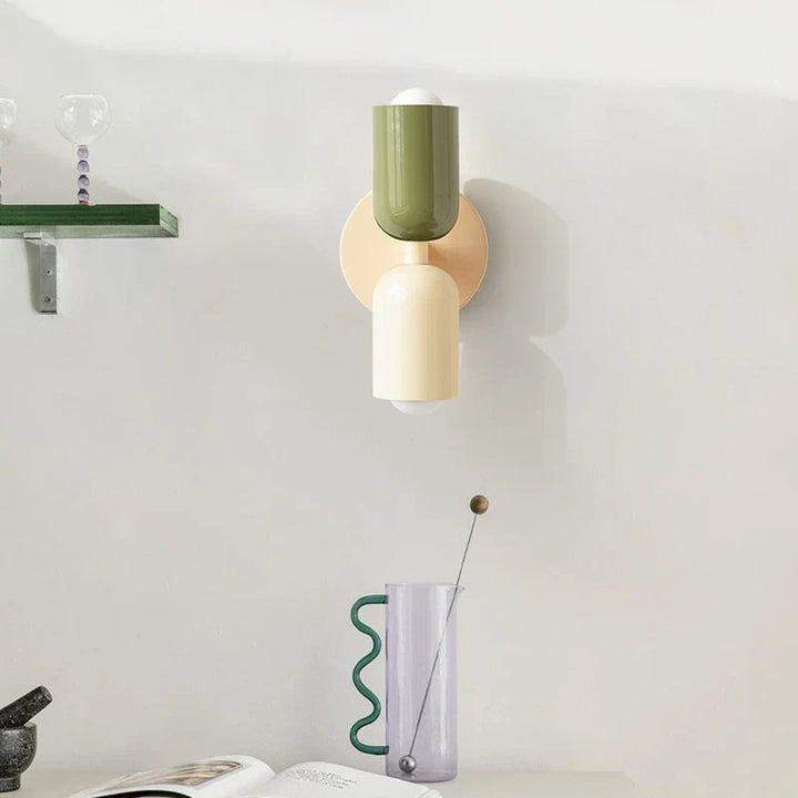 Bold Matte Twin-Bulb Sconce