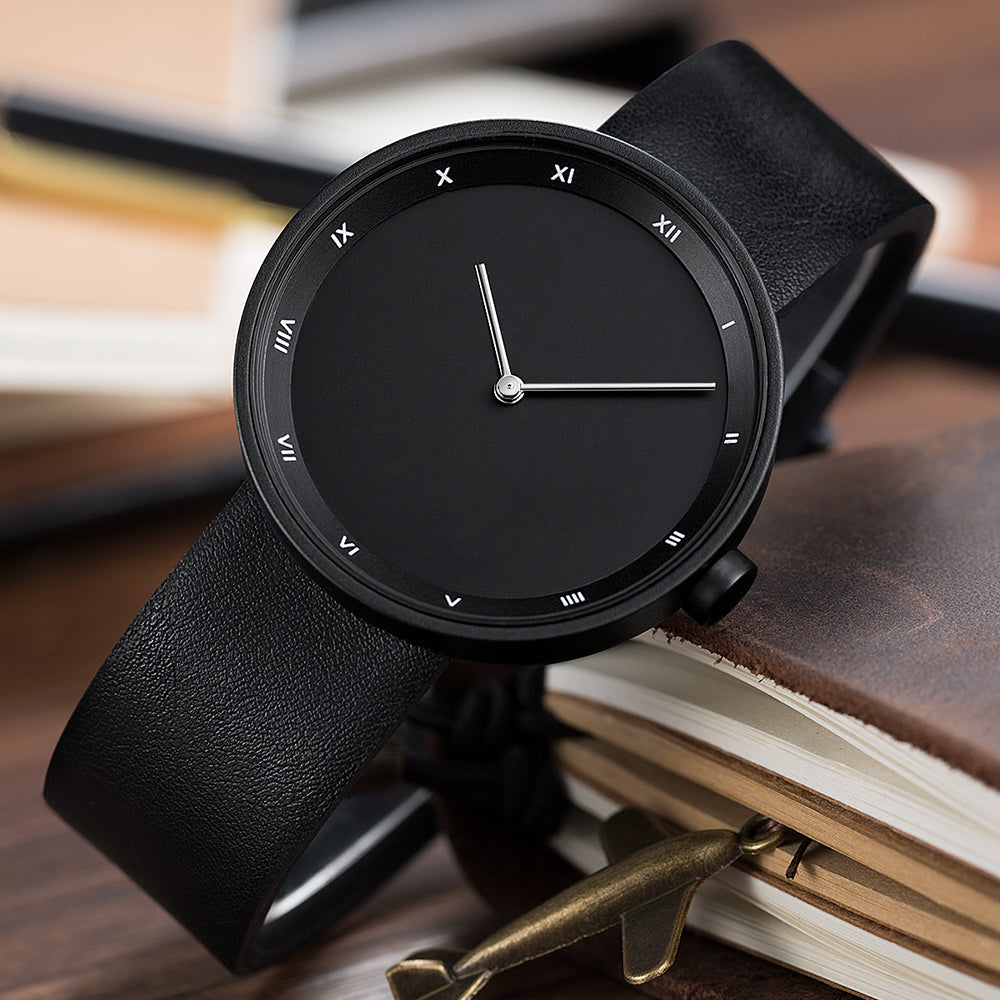 Brown Roman Numeral Alloy Leather Watch