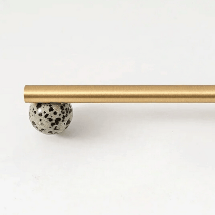 Marble Brass Cabinet Knob 0