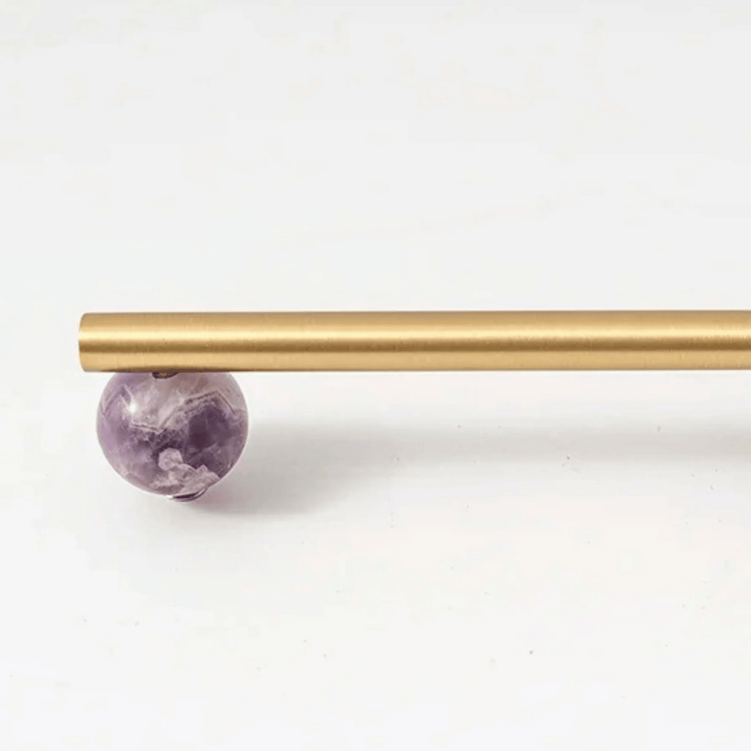 Marble Brass Cabinet Knob 12