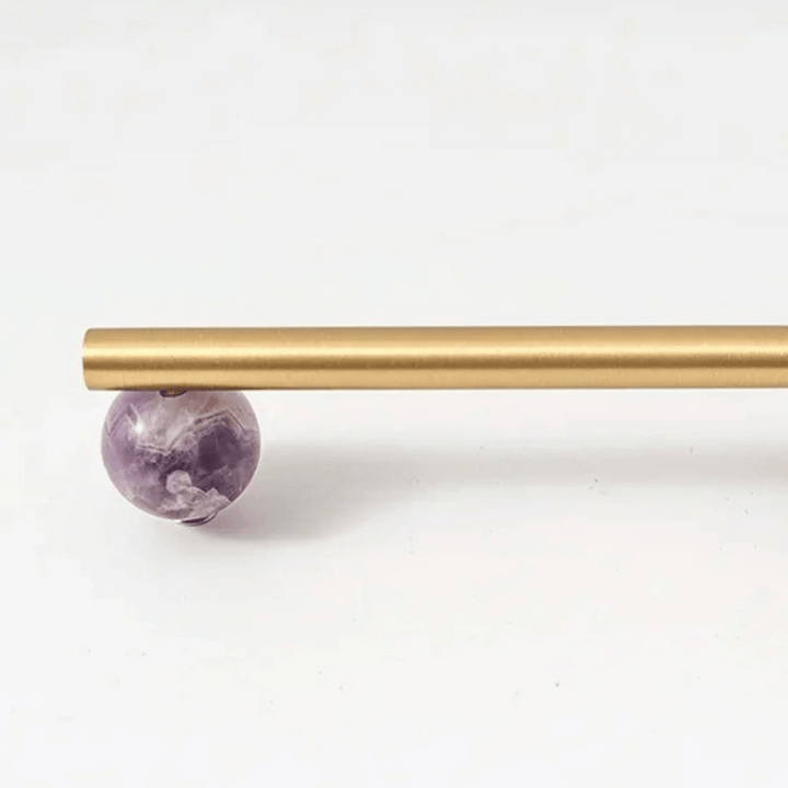 Marble Brass Cabinet Knob 12