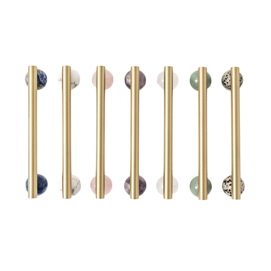 Marble Brass Cabinet Knob 2