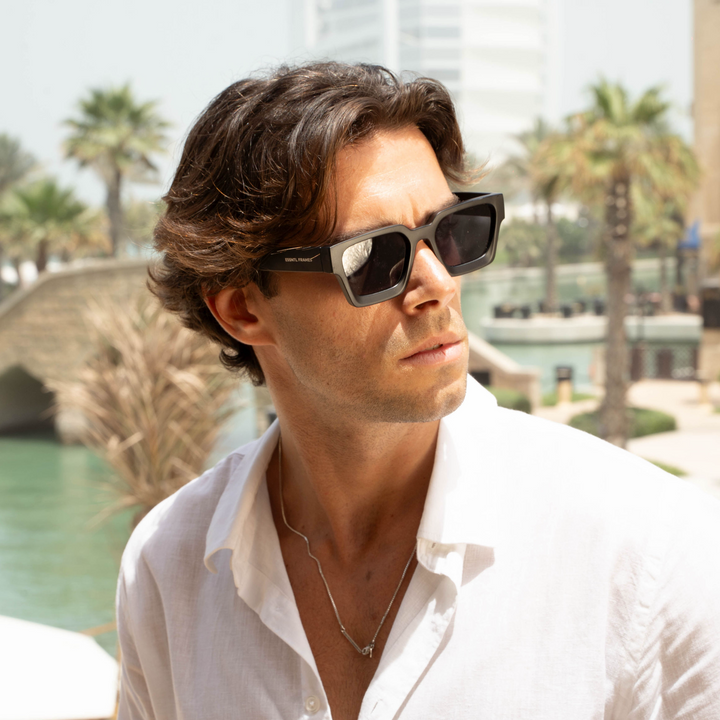 Matte Black Men's Sunglasses 1