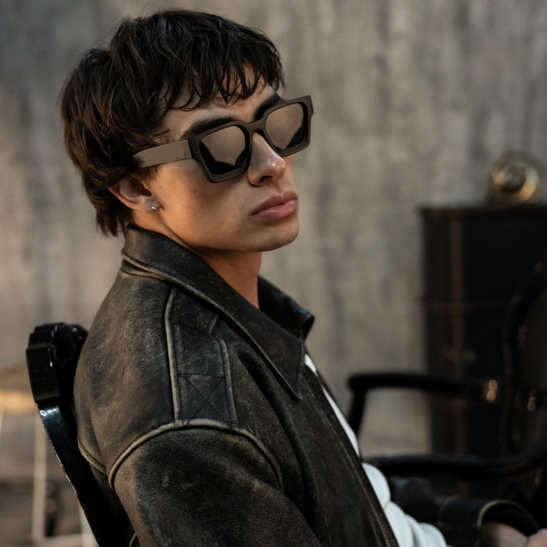 Matte Black Men's Sunglasses 4