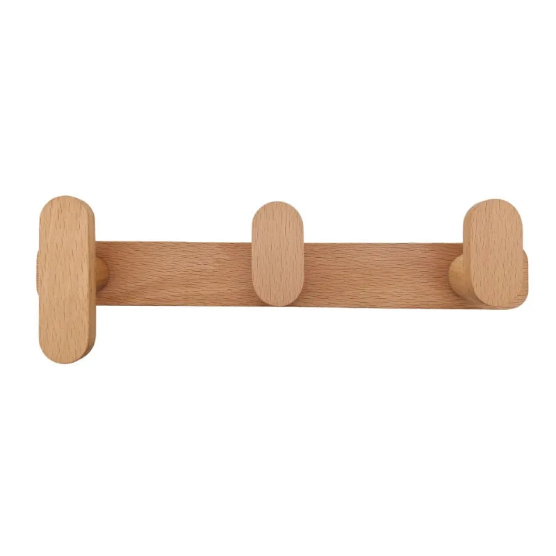 Minimalist Beech Coat Hooks for Wall 0