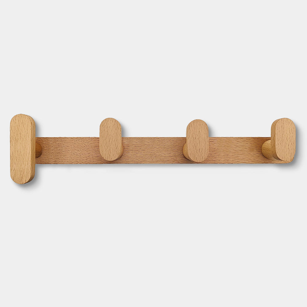 Minimalist Beech Coat Hooks for Wall 1