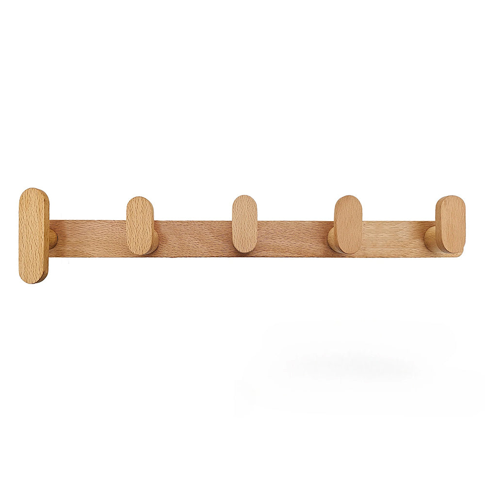 Minimalist Beech Coat Hooks for Wall 7