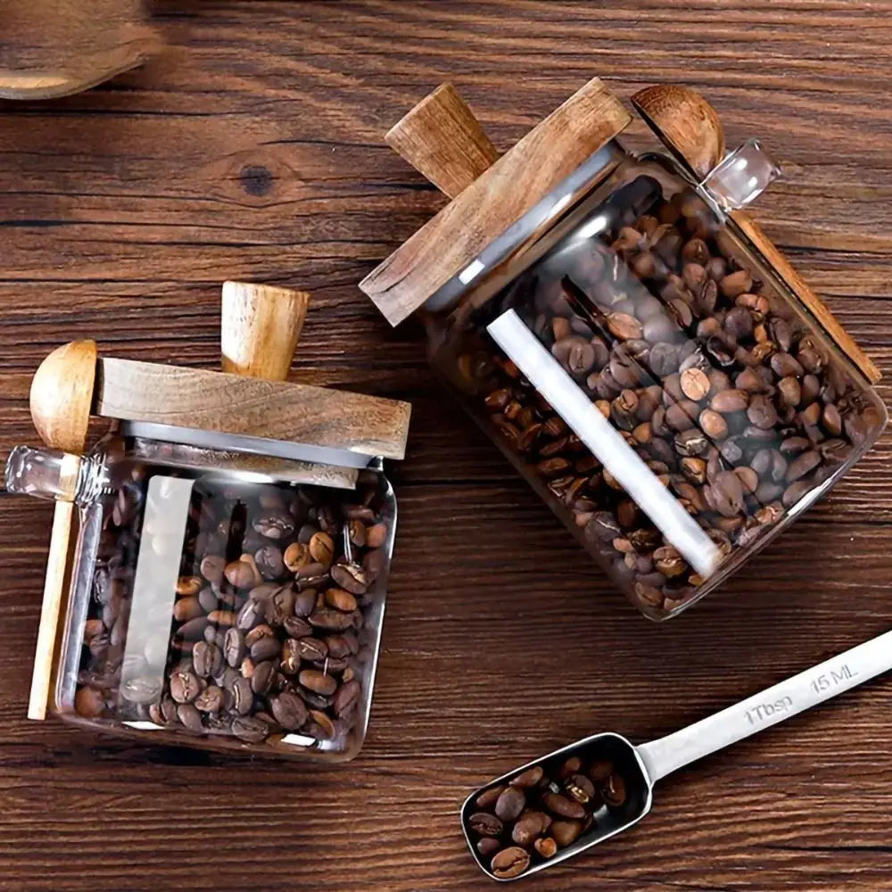 Minimalist Glass Storage Jars with Lids 5