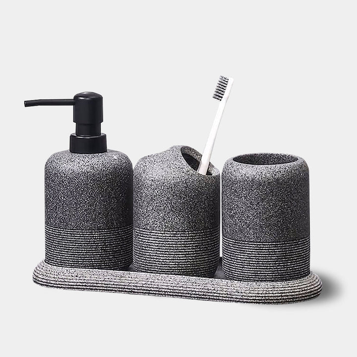 Minimalist Stone Bathroom Set 1