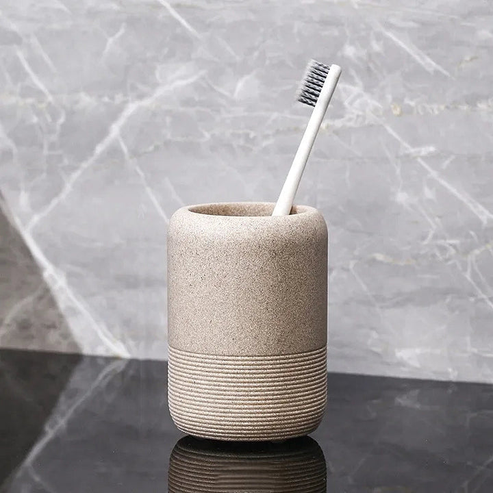 Minimalist Stone Bathroom Set 11