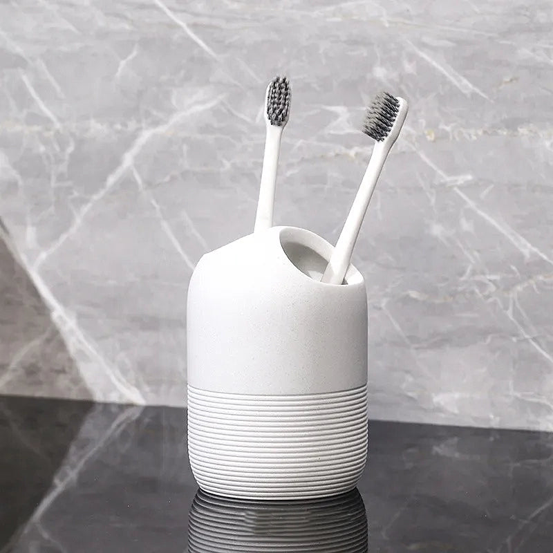 Minimalist Stone Bathroom Set 17