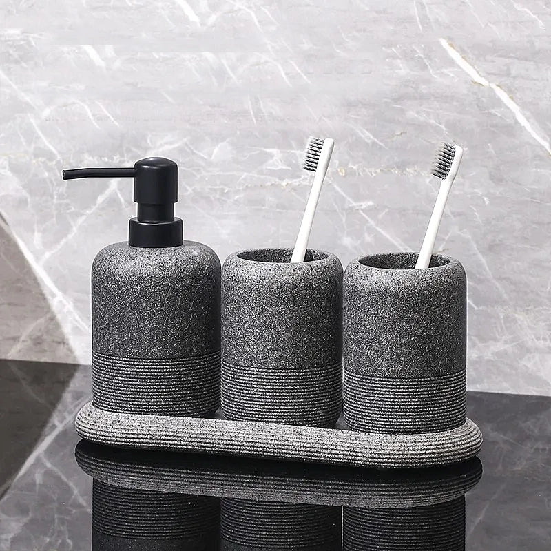 Minimalist Stone Bathroom Set 2