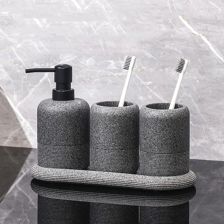 Minimalist Stone Bathroom Set 2