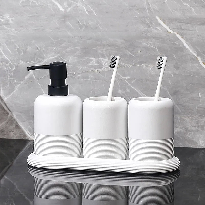 Minimalist Stone Bathroom Set 4