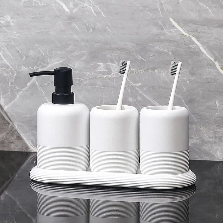 Minimalist Stone Bathroom Set 4