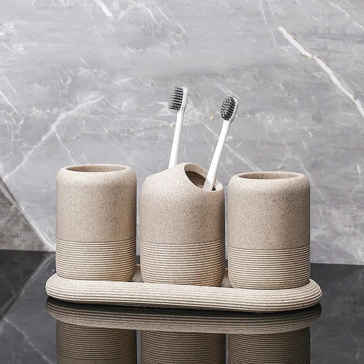Minimalist Stone Bathroom Set 5