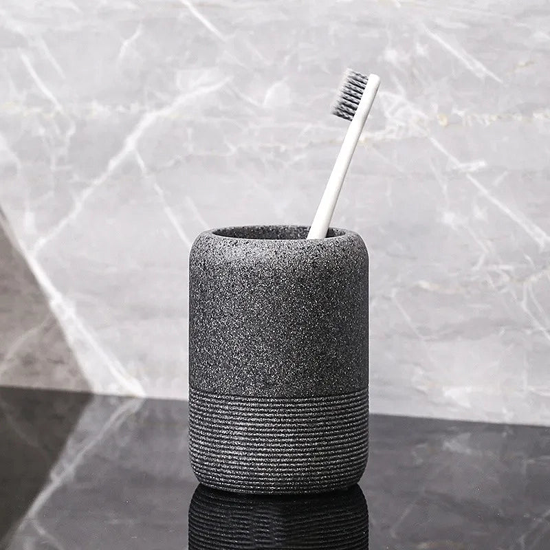 Minimalist Stone Bathroom Set 7