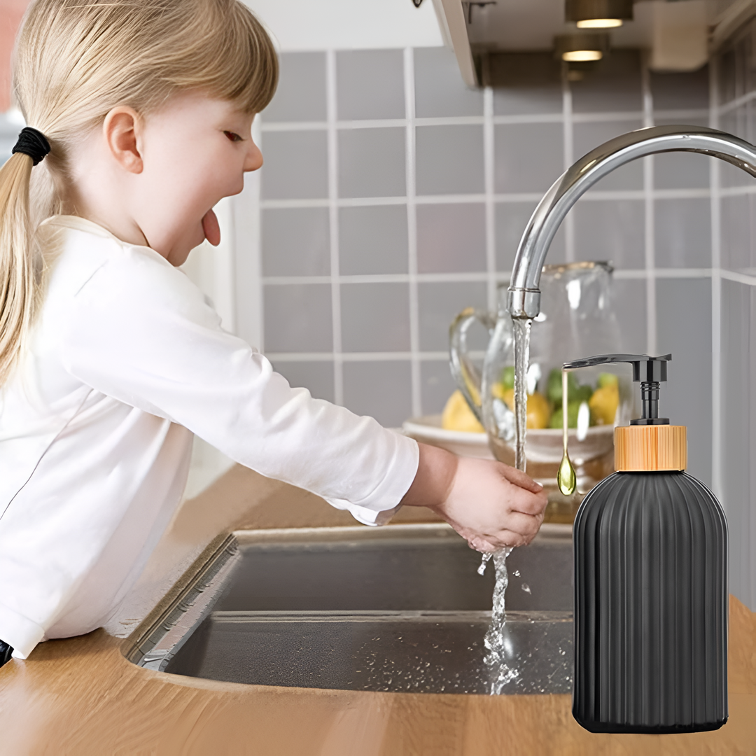 Modern Bamboo Soap Dispenser 4